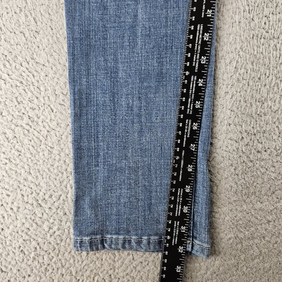 Wrangler Jeans Womens 3 (28x32) Blue Mid Rise Straight Leg Western Chore Cowgirl - Picture 10 of 16